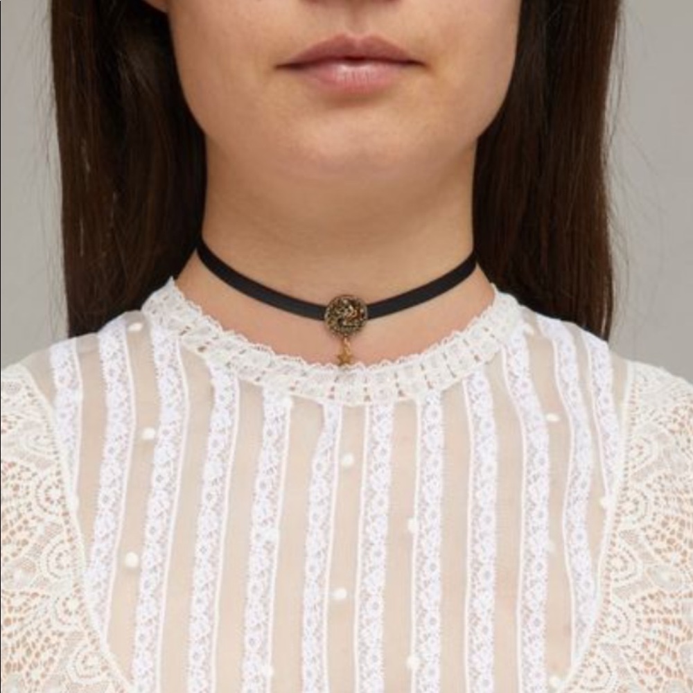 Dior ribbon choker